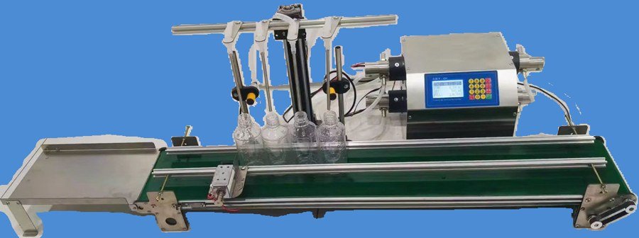 Automatic compact 4 Head Bottle Filling Machine Model AFM 100 4T