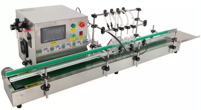 compact 4 Head Bottle Filling Machine Model AFM 100 4T