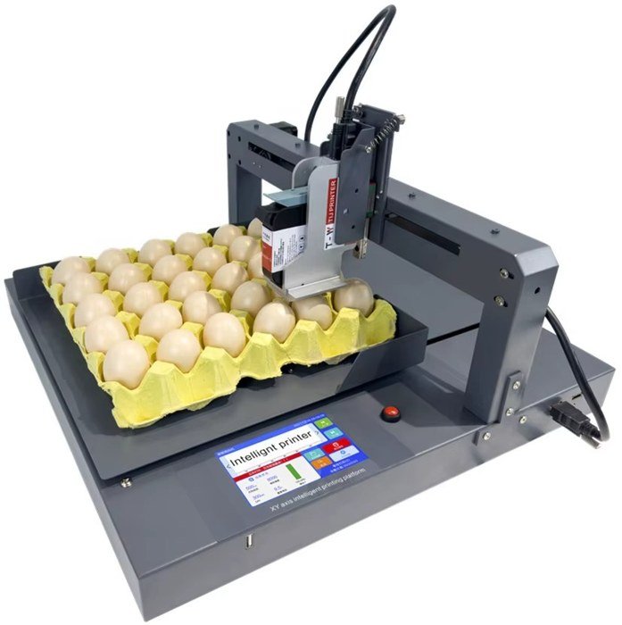 Colored Touch Screen XY Axis Scanning Single Head Egg Tray Jet Printer Model IJP EGG E30S 12.7mm