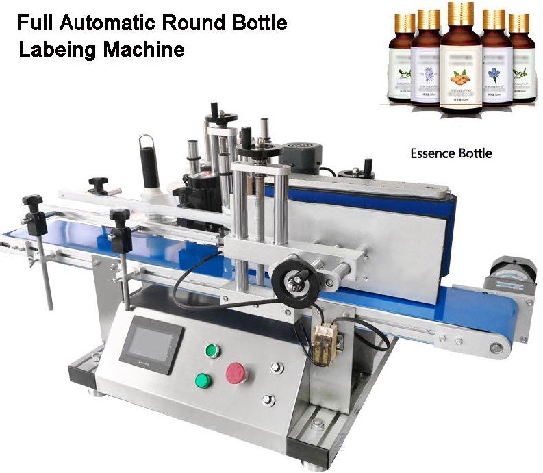 Fully Automatic Table Top Sticker Labeling Machine Model AVLM 50T Round