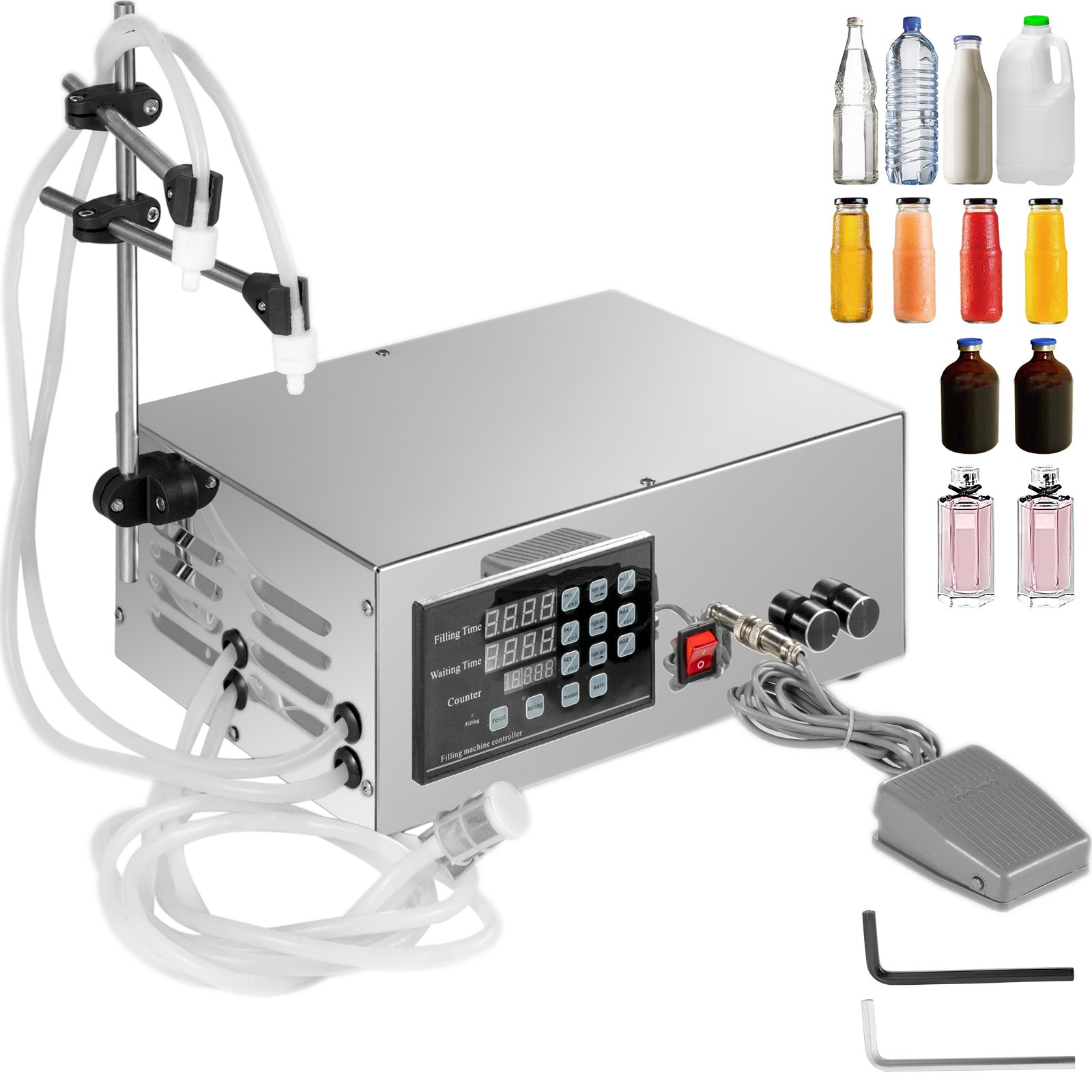 Digital Double Head Liquid Filling Machine Model DBFM 3000D 3L