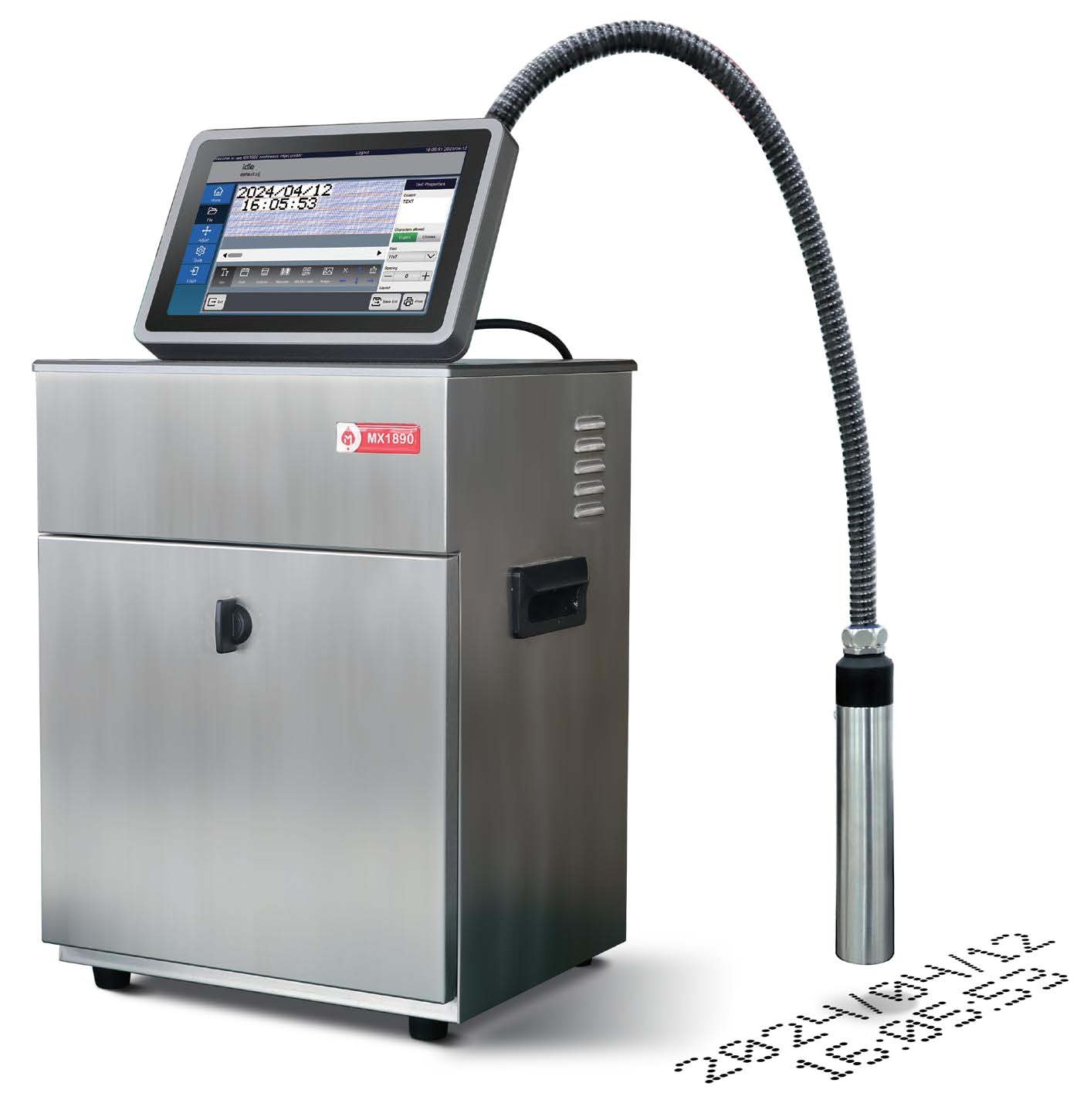 High Quality On Line Industrial Continuous Ink Jet Printer CIJ Model IJP CIJ 1890
