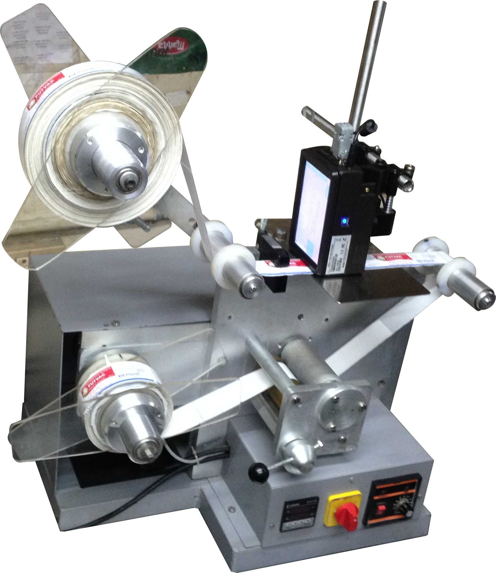 Label Roll Winder with Counter and Printer Model LPM 100