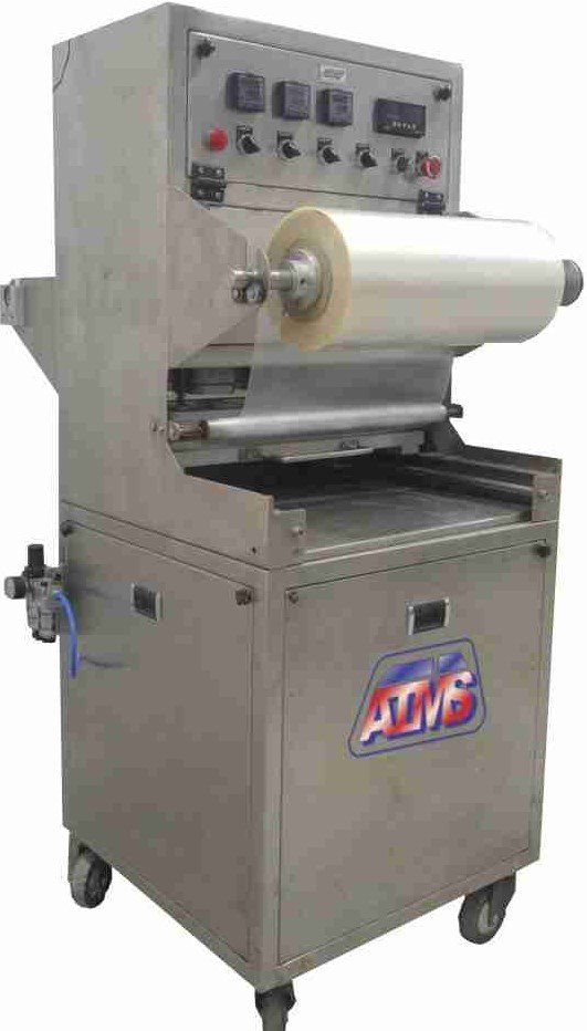 mAP Double Rectangle Tray Sealing Machine Model AMS 100TD 140 x 190 mm