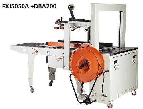 Fully Automatic Carton Strapping and Taping Machine Combo Model CSTM 200
