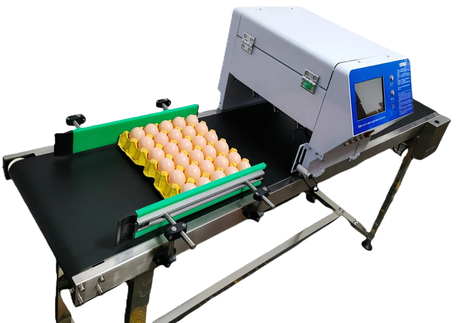 Colored Touch Screen Six Head Egg Jet Printer Model IJP EGG EP6 12.7mm