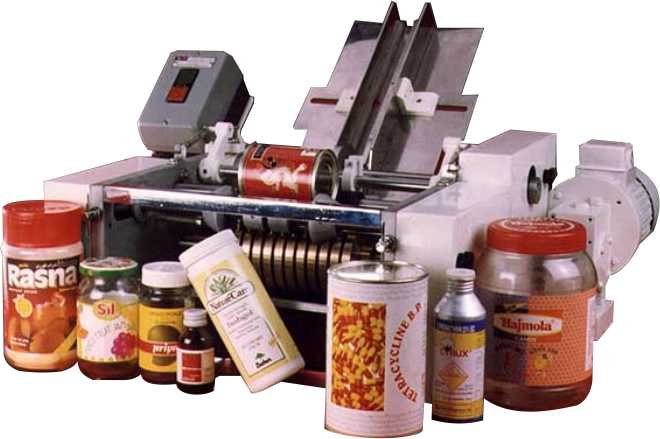 Semi Automatic Bottle Glue Labeling Machine Model BLM 100