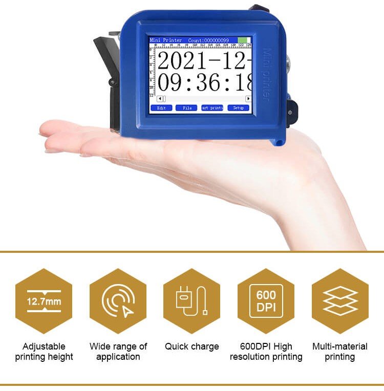 Worlds Smallest Handheld Non Contact Ink Jet Printer Model IJP H2 12.7 mm